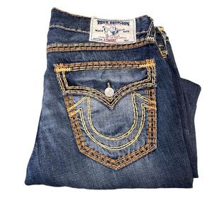 True Religion Denim with Gold Stitching